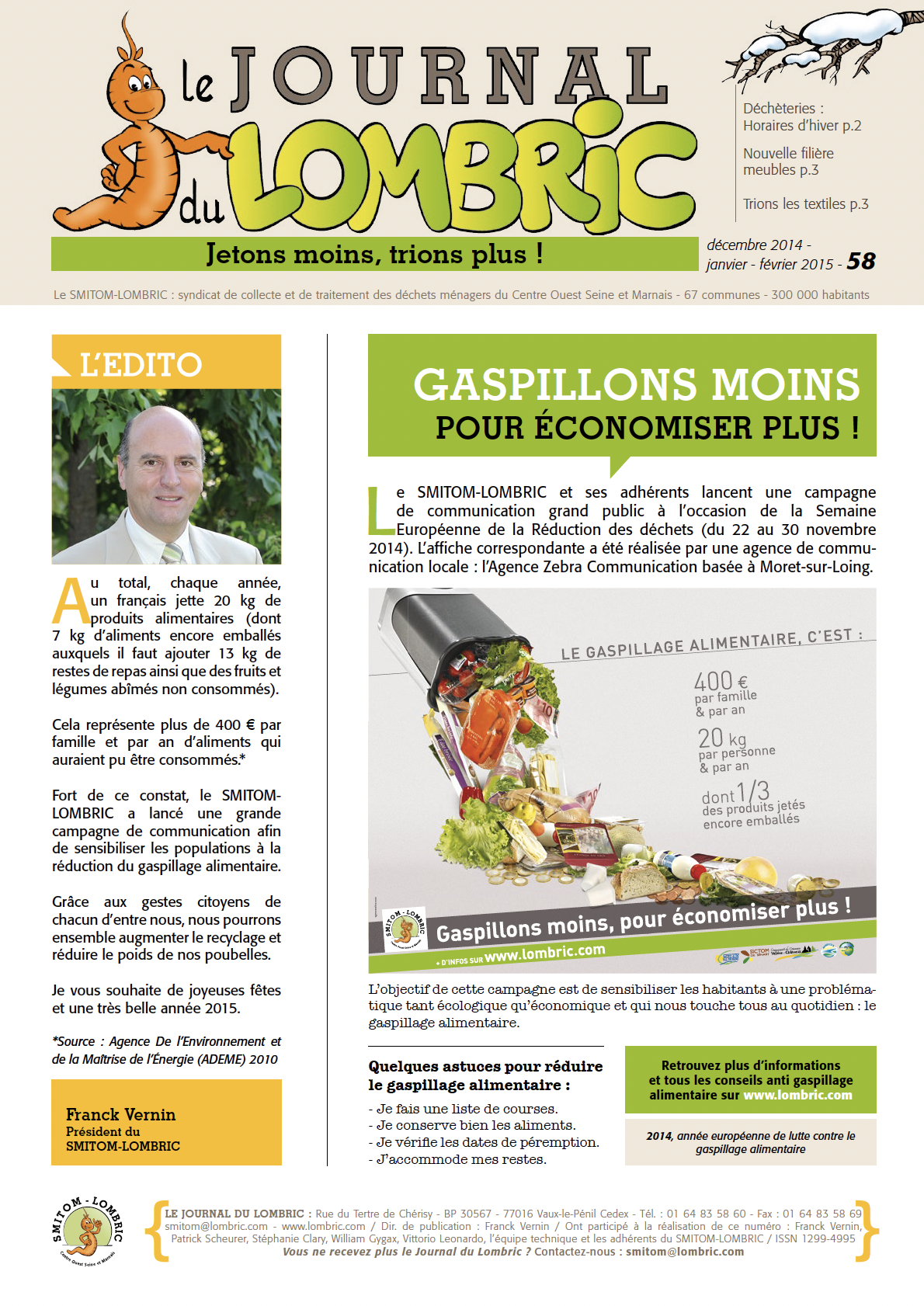 Journal du Lombric N°58