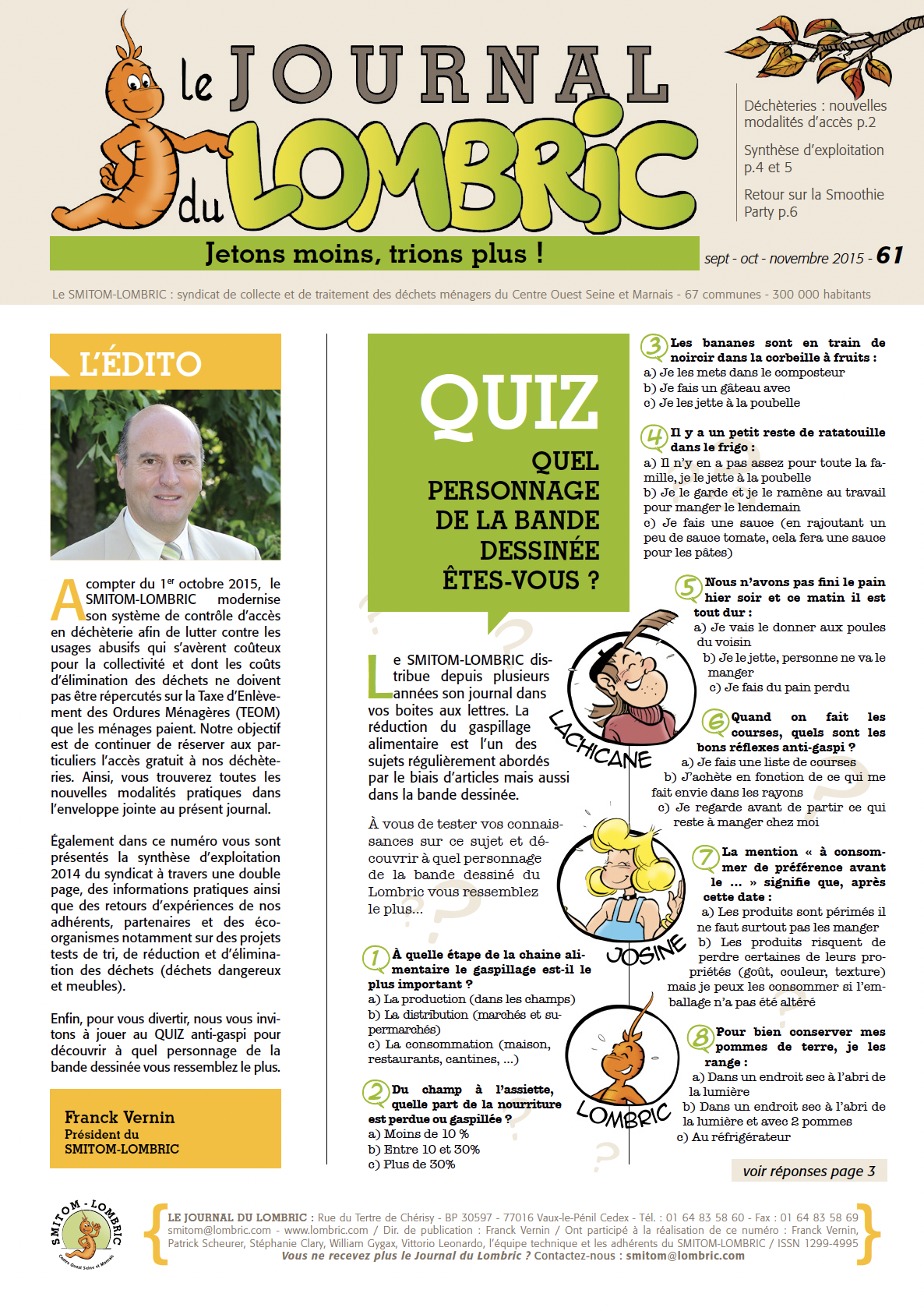 Journal du Lombric N°61