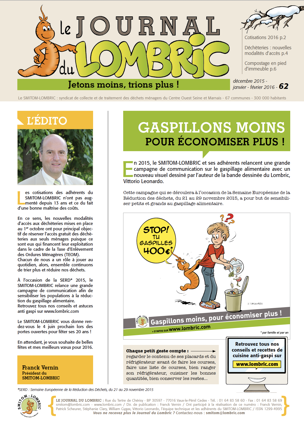 Journal du Lombric N°62