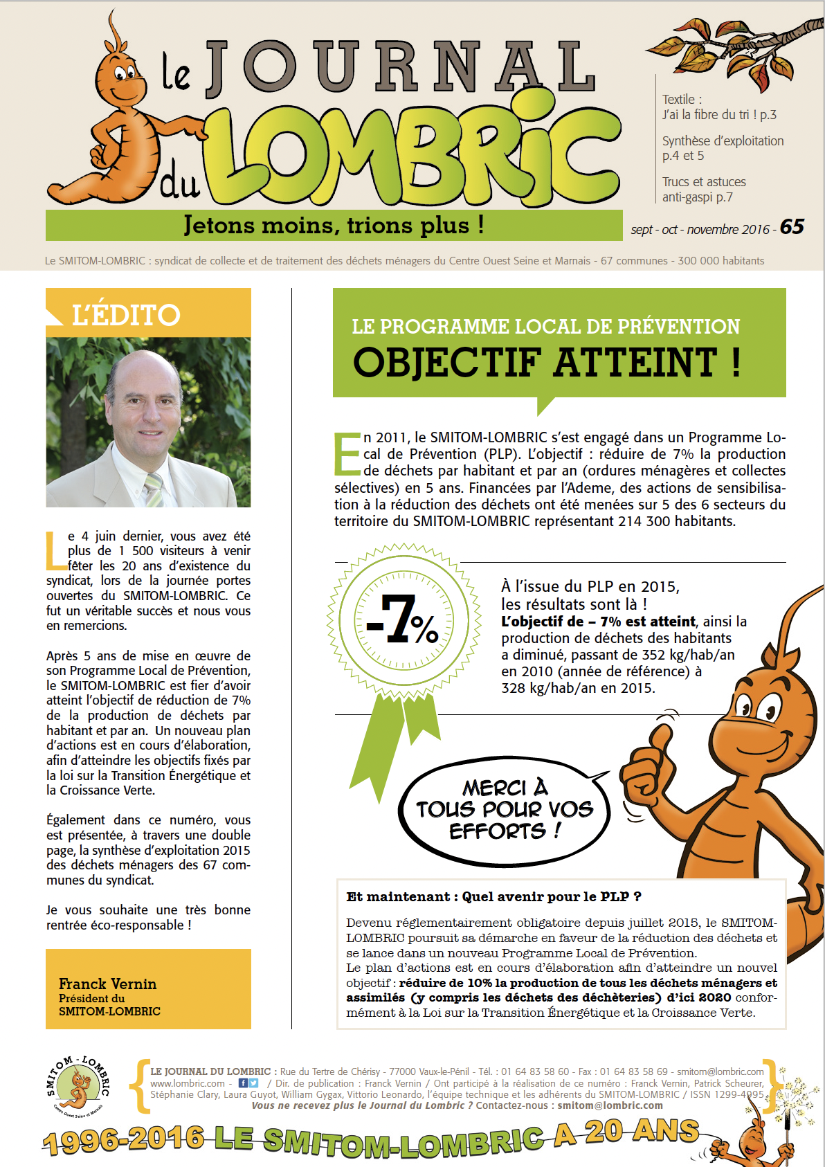 Journal du Lombric N°65