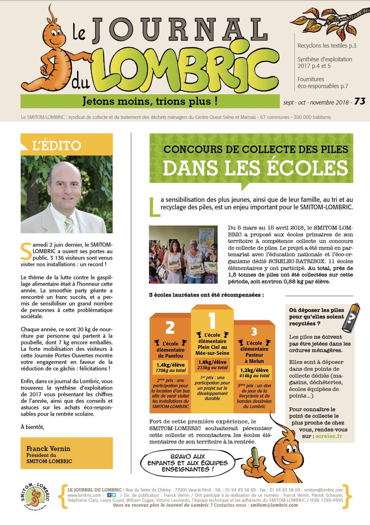 Journal du Lombric N°73