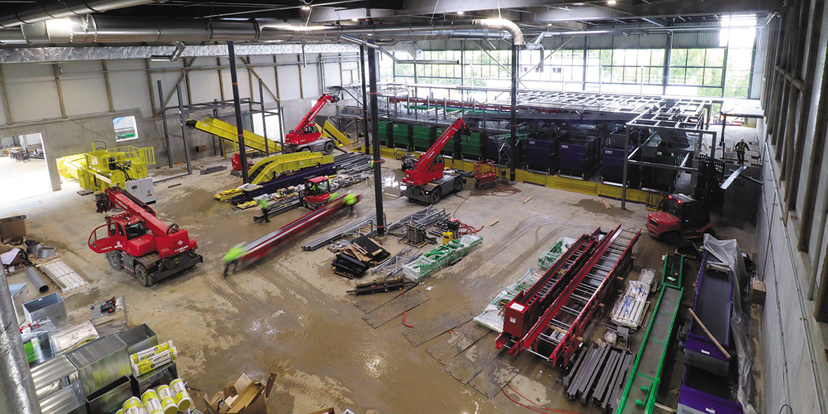 3. Construction de l’intérieur du centre de tri – Octobre 2025