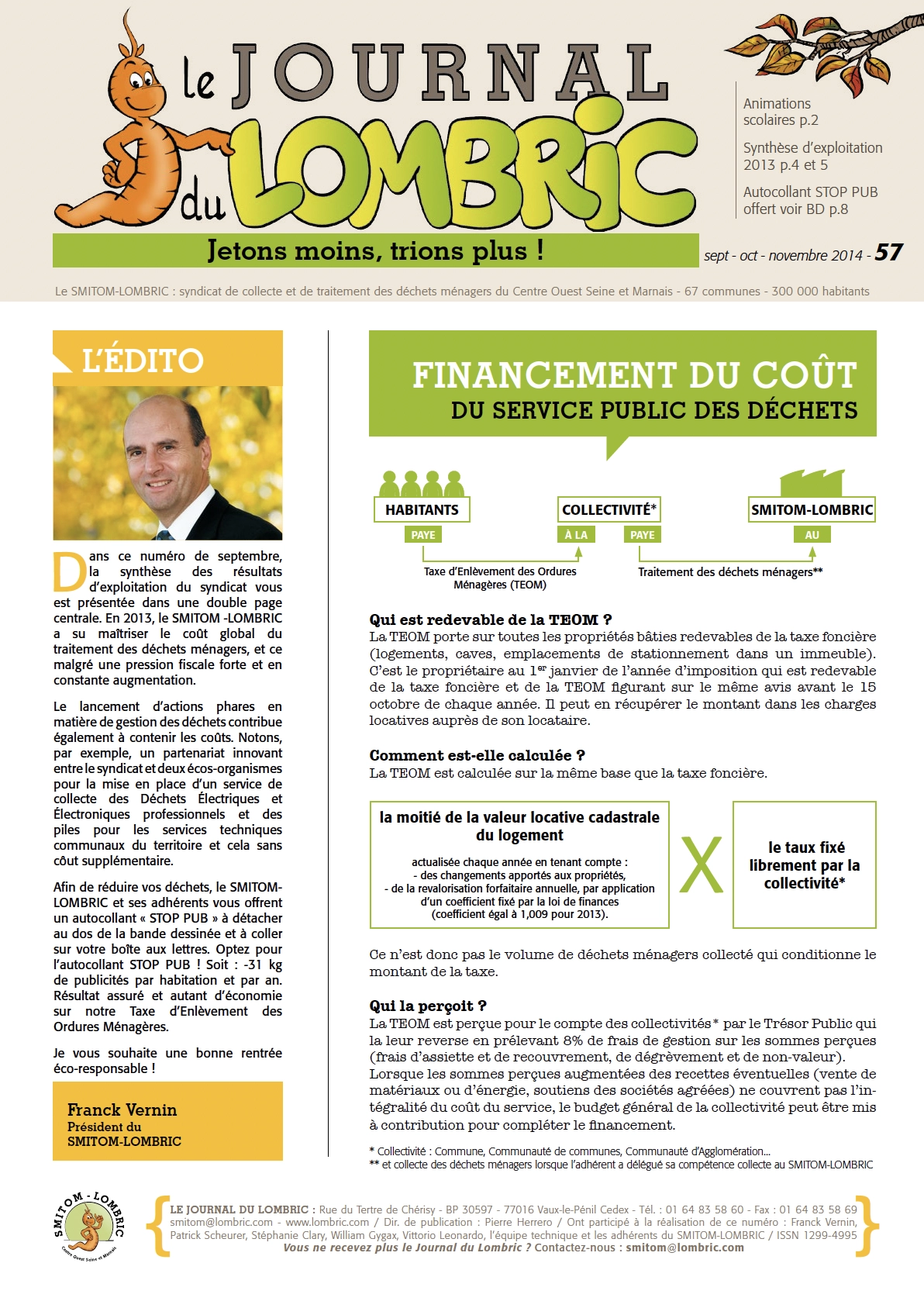 Journal du Lombric N°57