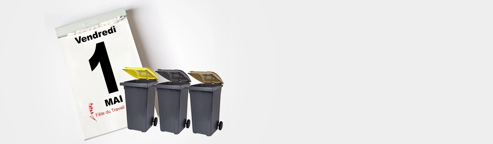 1 mai 2026 : collecte reportée et déchèteries fermées