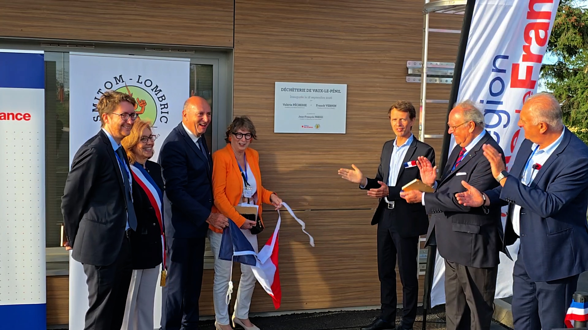 inauguration de la déchèterie de Vaux-le-Pénil