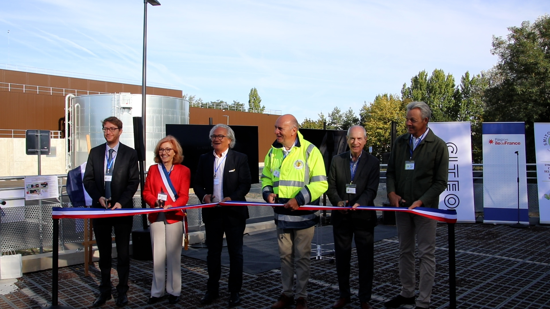 inauguration du centre de tri Recyti