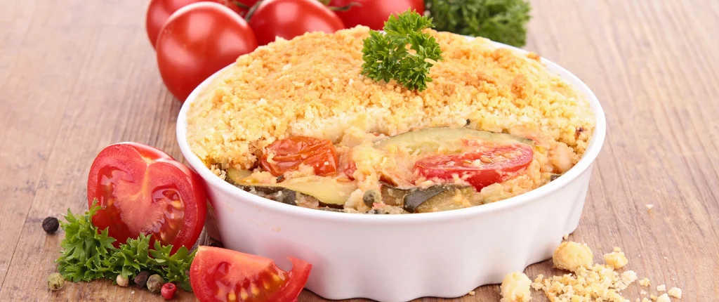recette zéro déchet crumble ratatouille